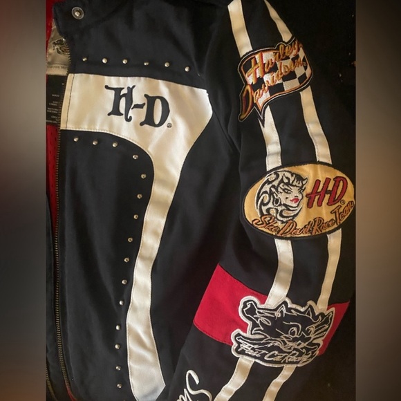 Women's Harley-Davidson She Devil Racing Team Riding Jacket-Size extra small - Picture 3 of 5